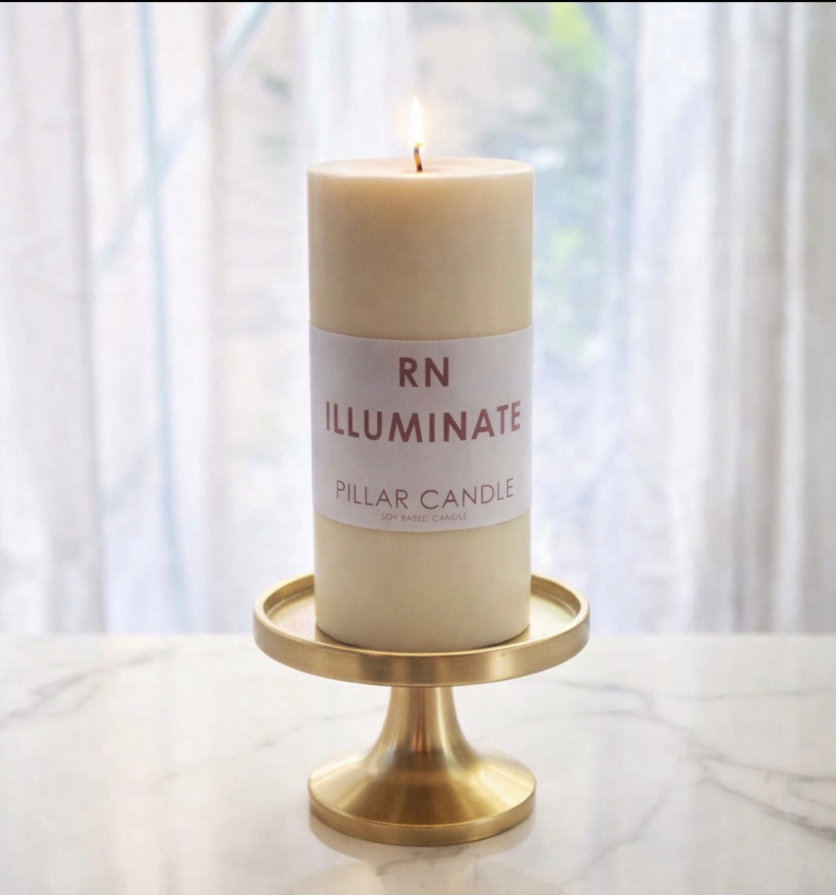 RN Illuminate Soy Pillar Candle