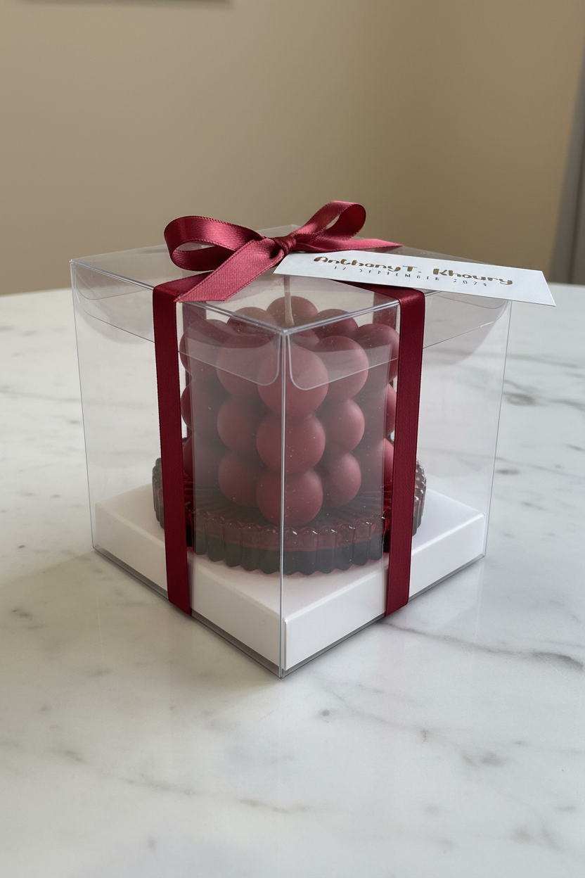 Bubble Candle – Red