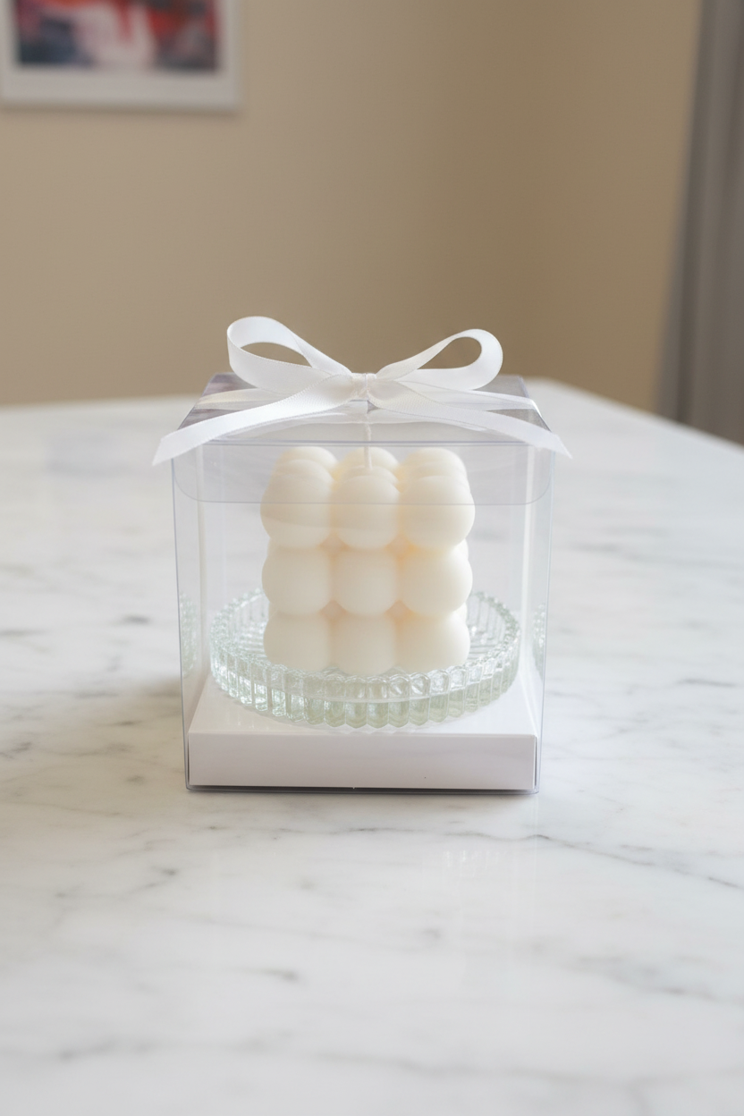 Bubble Candle – White