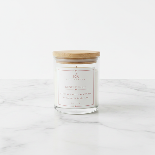 Desert Rose Candle - Modern Background