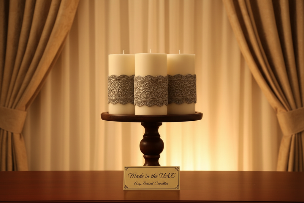 Pillar Candles - No Cube Candles - Warm Background