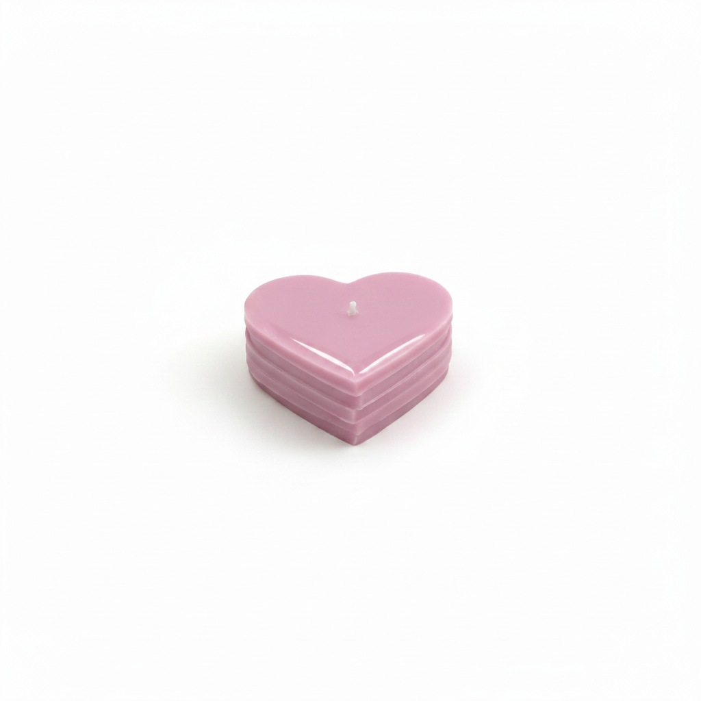 Layered Heart bees wax Candle — Build Your Own Stack